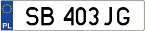 Trailer License Plate